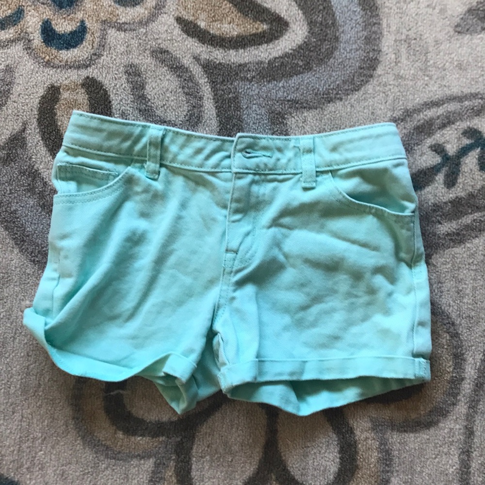 Cute Teal, perrywinkle and pink shorts